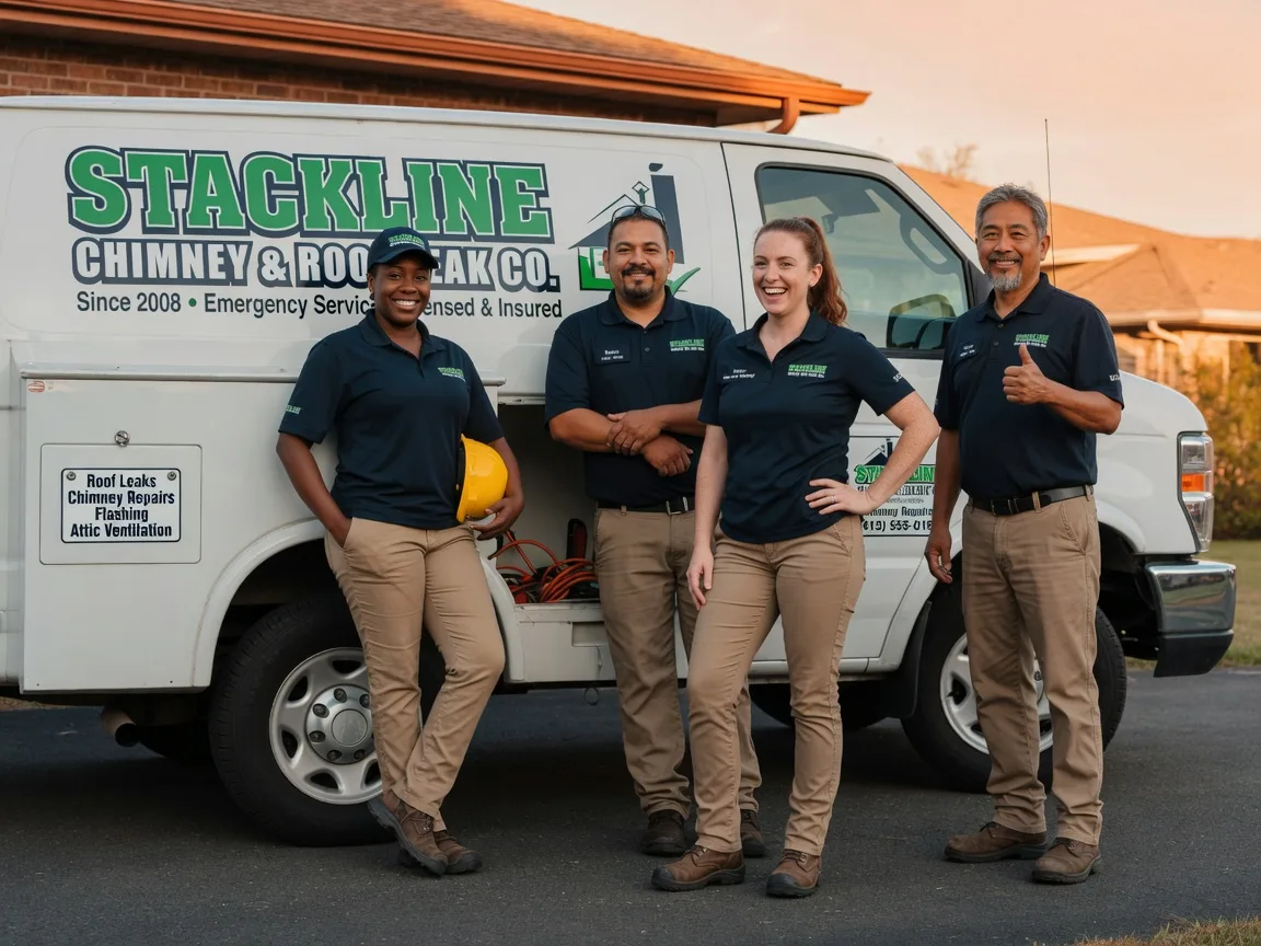 Chimney flashing repair company in Colona, IL